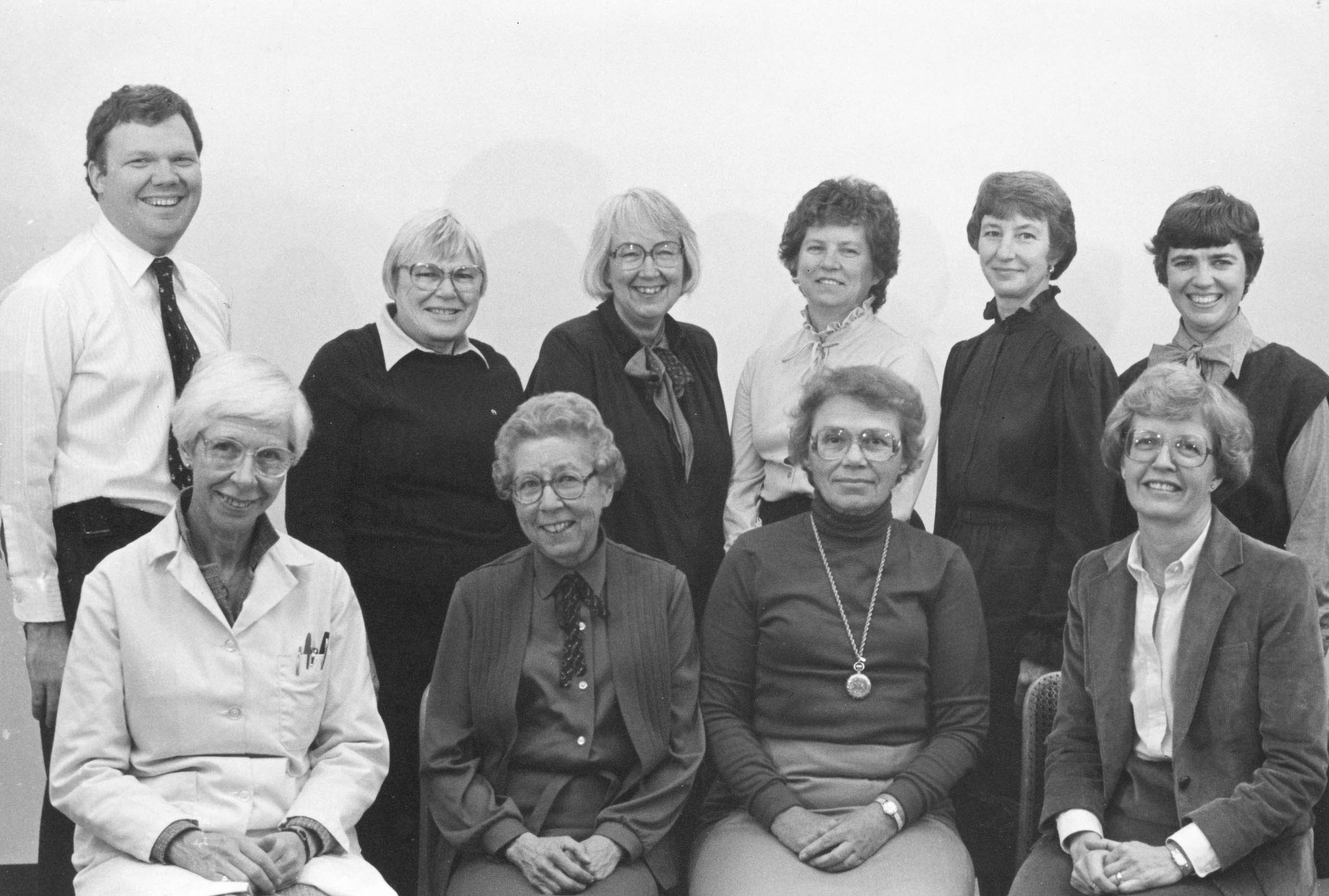 Early 1980s Group of MT Faculty members posing for a picture