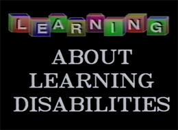 DVD on Learning about learning disabilities