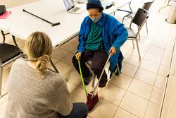 OT Student working with a patient