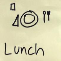 Lunch logo with title