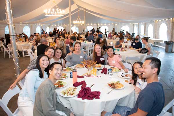 Dr. Morgan Hoeft pictured along with attendees at the 25 Year Postgraduate Pharmacy Residency Anniversary Celebration