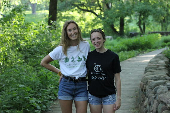 Two Students posing for a picture